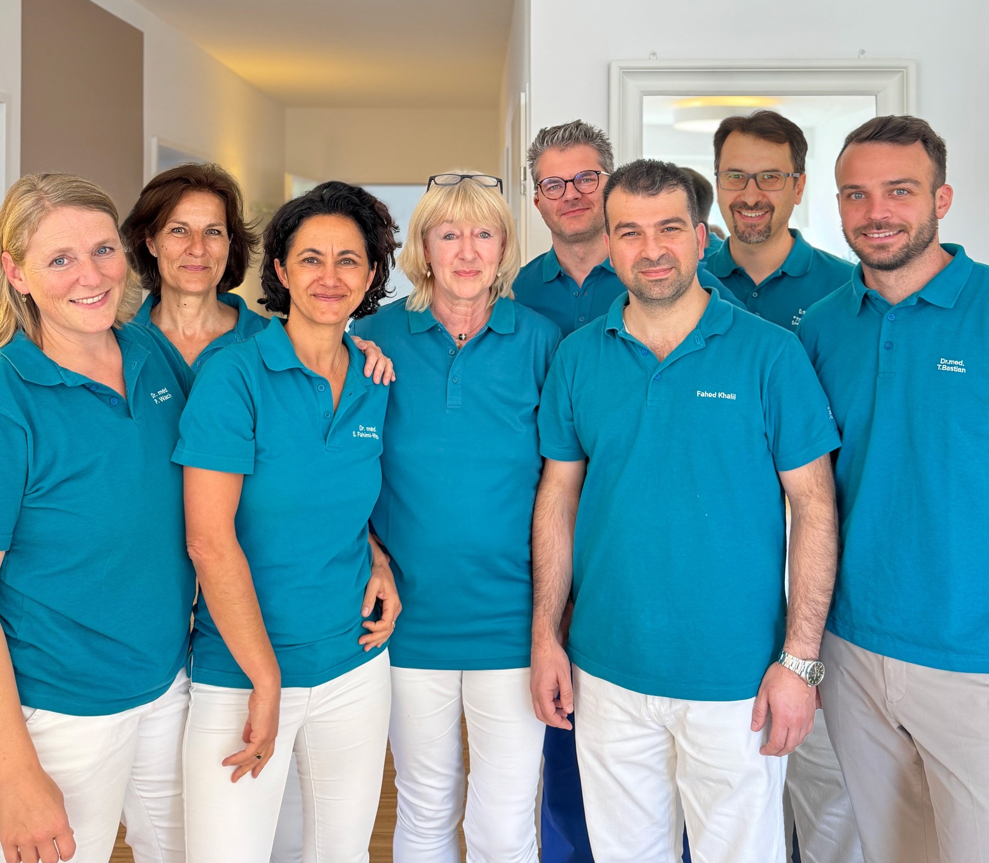 Gruppenbild der Ärzte im HNO-Zentrum-Ruhr