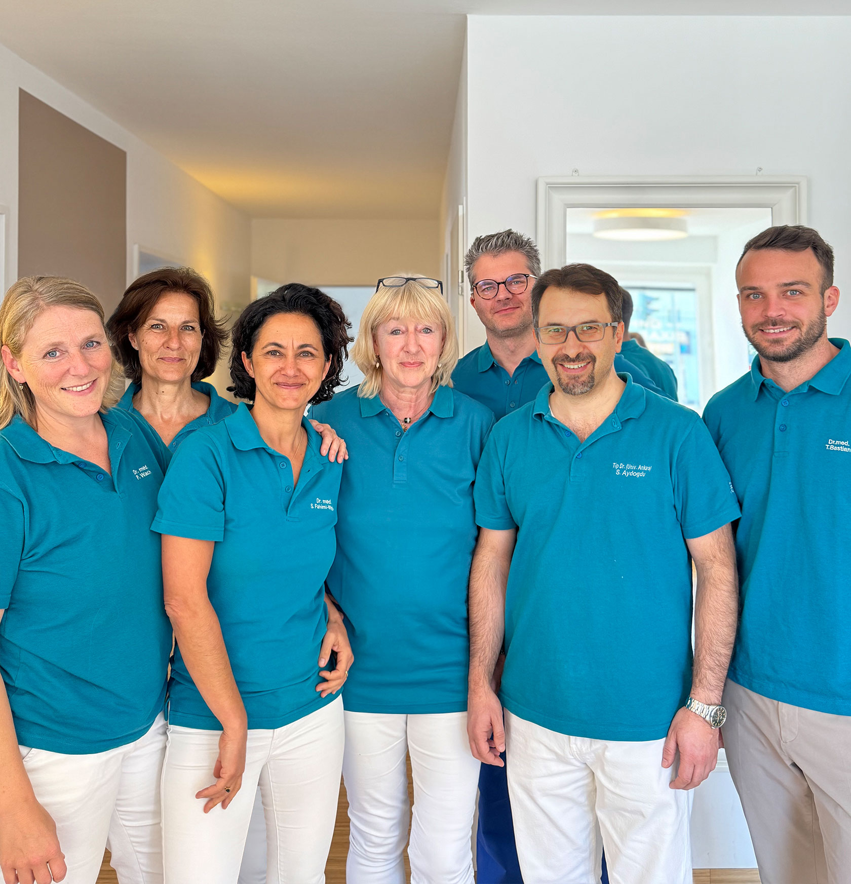 Gruppenbild der Ärzte im HNO-Zentrum-Ruhr